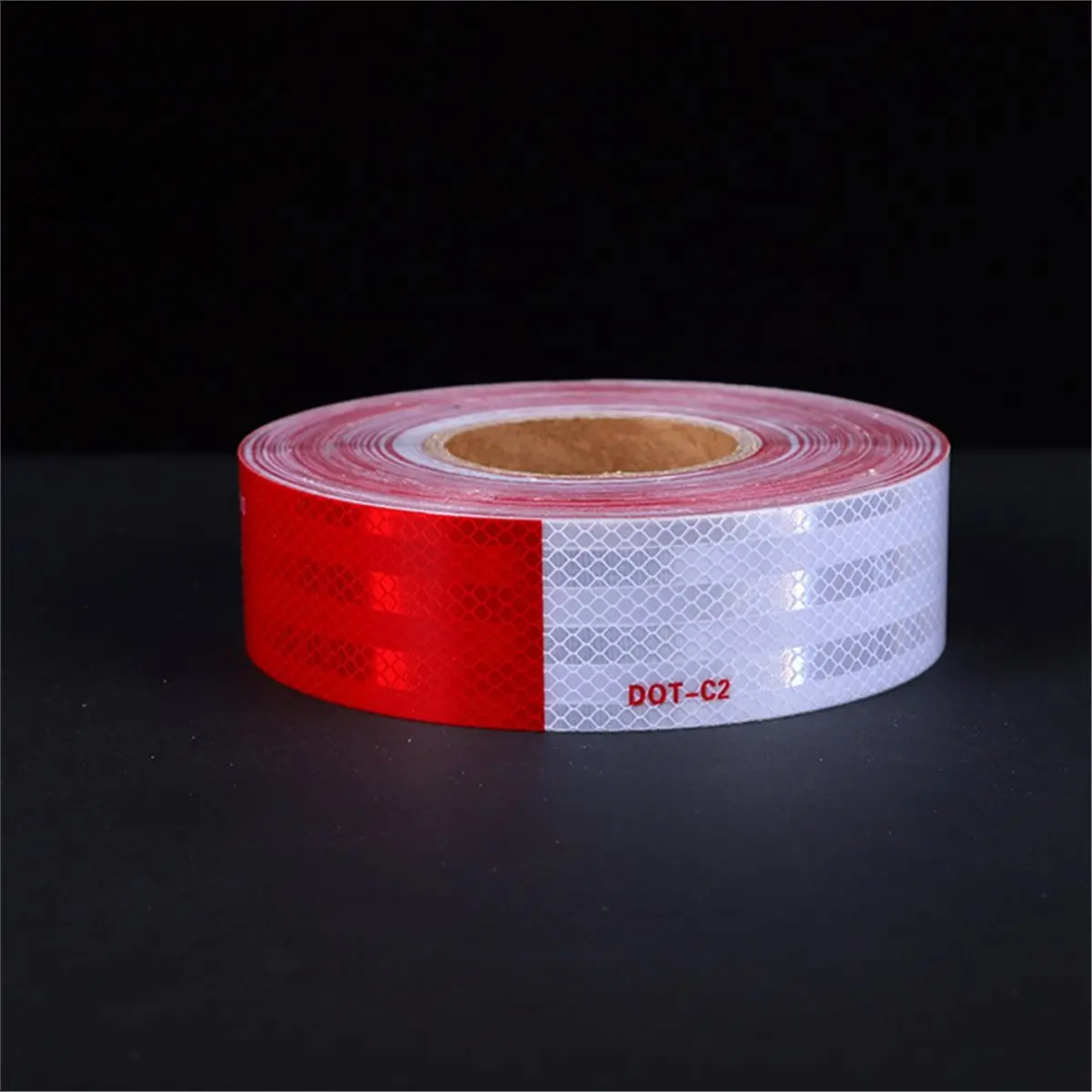 Cinta Reflectante DOT-C2 de 5cm X 2000cm, Cinta Reflectante Roja y Blanca, Cinta Adhesiva Reflectante, Cinta de Seguridad de Advertencia para Vehículos