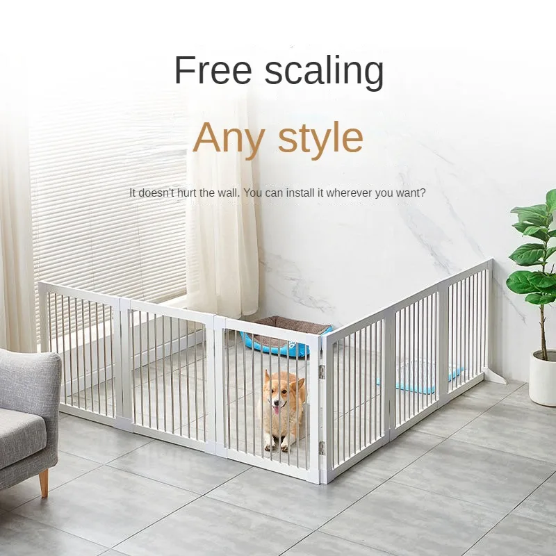 Pet Gate Fence Isolation Gate Dog Fence Dog Fence Indoor Cat Cage Separation Railing Small and Medium Sized Dogs