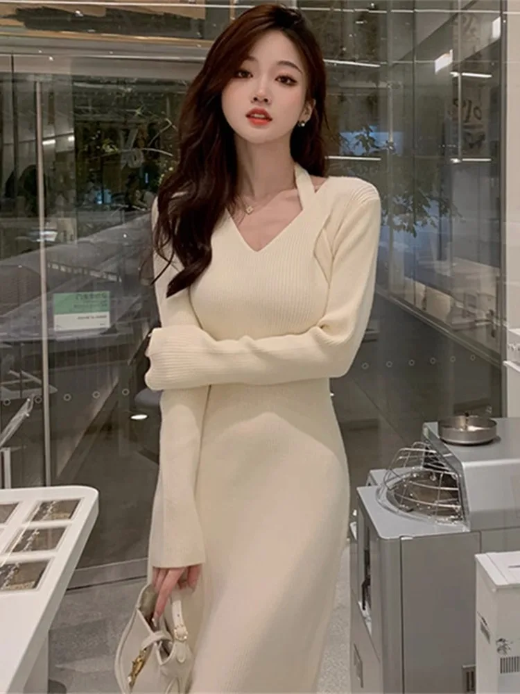 

Knee Length Pullover Leopard Sweaters Jumpers Women Light Collared Evening Office Teen-Girl Bohemian Halter Chic Geometric Girls