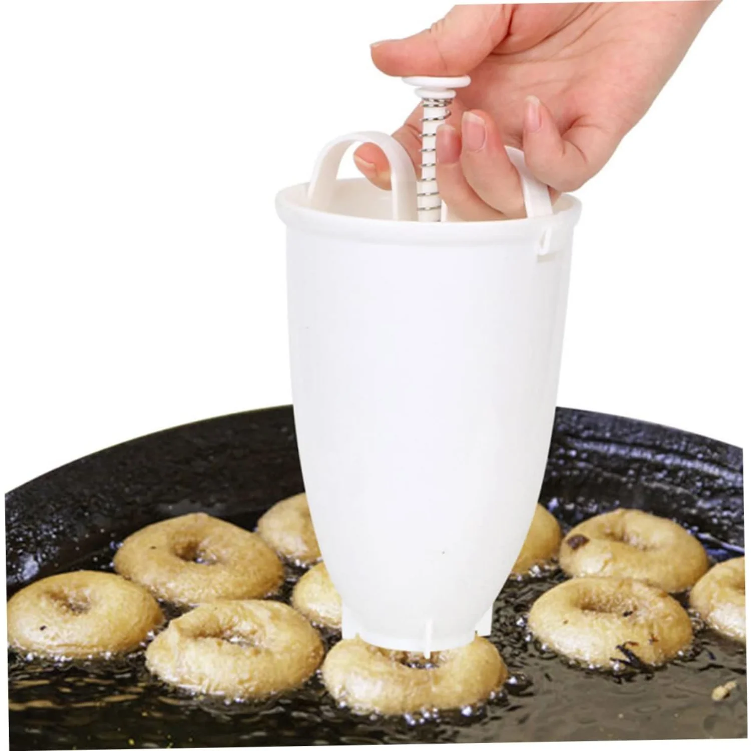 2 шт., мини-форма для изготовления пончиков, пластиковые капельницы, мини-плунжер, мини-форма для изготовления пончиков, ручная форма для изготовления пончиков, одна рука, машина для изготовления пончиков, выпечка