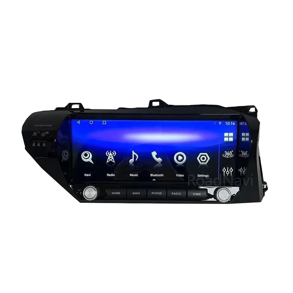 

12.3'' Android 12 Car Multimedia Player For Hilux 2015-2023 LHD RHD Upgrade to 2024 Car Radio Audio Stereo Carplay