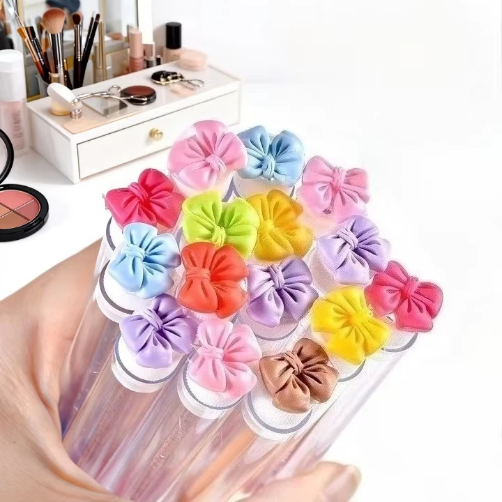 10 stuks boogvormige mascara tube borstelset met beschermhoes make-up kwasten, wenkbrauwborstel, wimperborstel, wimperborstel, spoolie