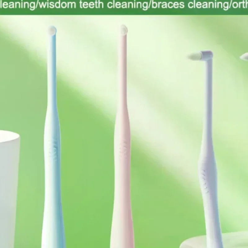 

Зубная щетка с одним захватом для ортодонтической коррекции, маленькая круглая головка, зуб мудрости и межзубная щетка