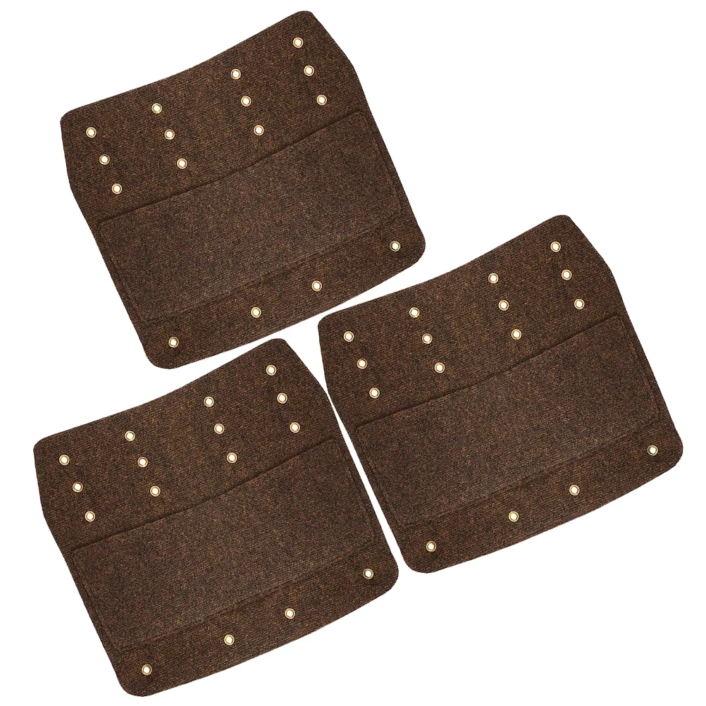 3 Pcs RV Step Carpet Stair Covers Floor Mat Motor Home Accessories for Camper Treads Wooden Steps Polyester