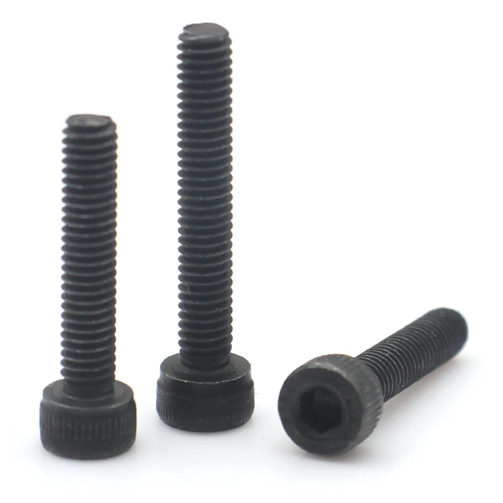 50-2 stks M2 M2.5 M3 M4 M5 M6 M8 M10 M12 Grade 12.9 Koolstofstaal Hex Socket Allen Bouten (Volledige Draad) Cilinder Cup Punt Schroeven