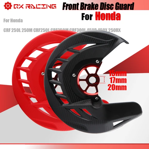 Cubierta protectora de disco de freno delantero CNC, 15mm, 17mm, 20mm, para Honda CRF 250L 250M CRF250L CRF250M CRF300L 450R 450X 250RX