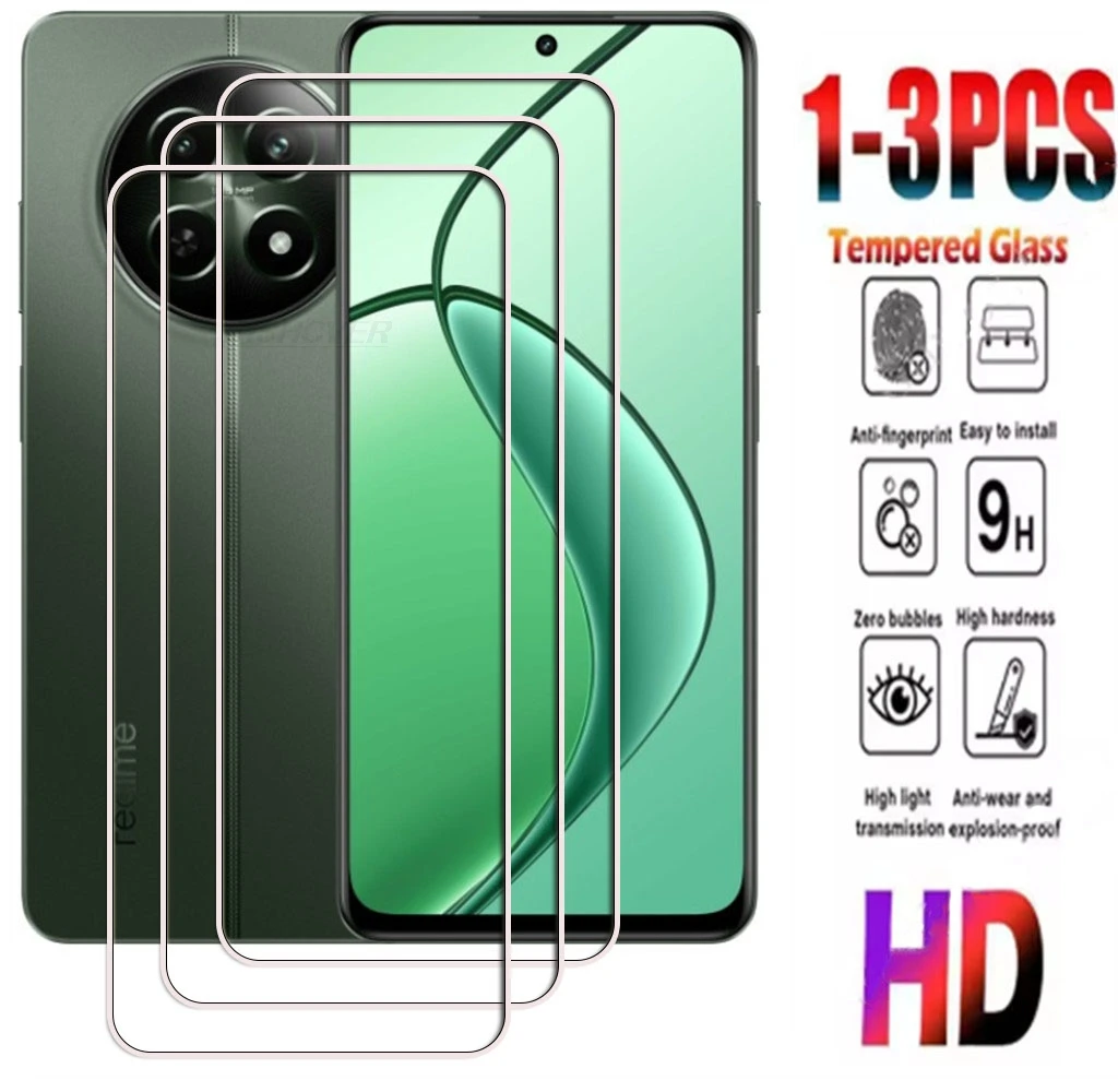 

1-3PCS 9H Tempered Glass For Realme 12x 12 C65 5G 6.67" Realme12x RMX3998 RealmeC65 Screen Protector Cover Film