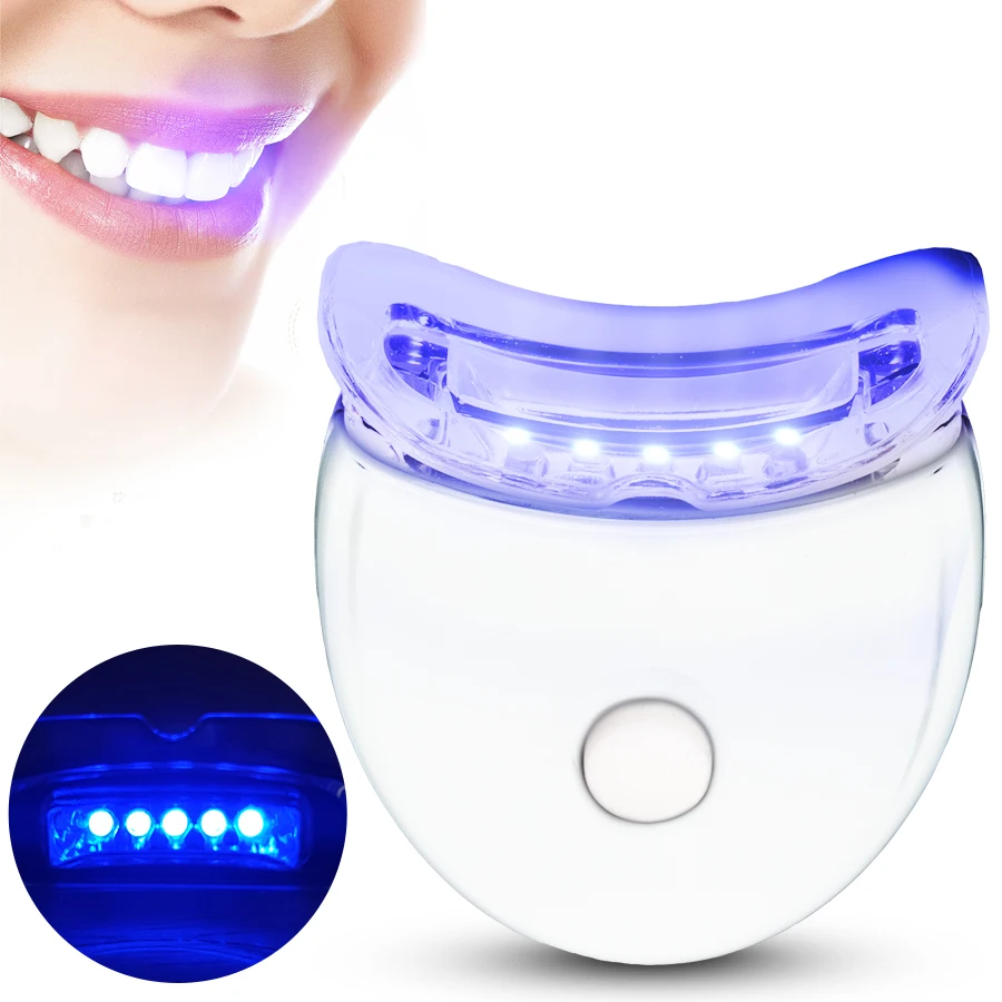 

1PC Teeth Whitening Blue Light Bleaching Accelerator Portable Oral Care Home Use Mini Cold Light Dental Whitening Instrument