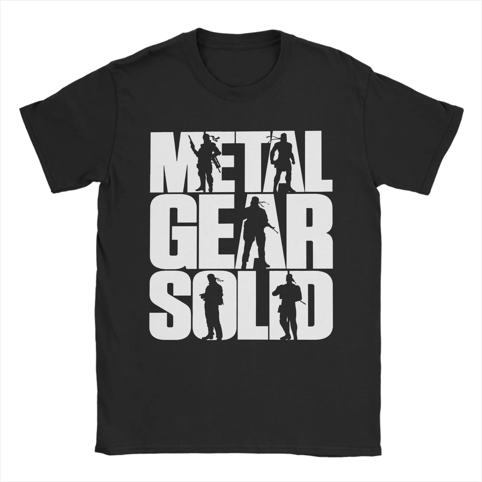 

Metal Gear Solid Game Men's T Shirts Amazing Tee Shirt Short Sleeve Round Neck T-Shirts Cotton Summer Clothing