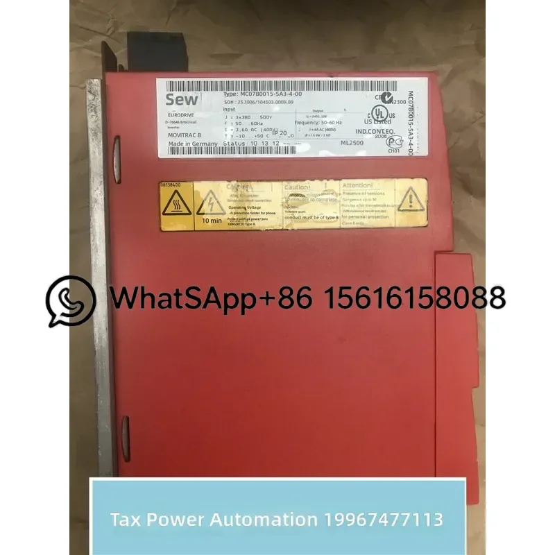 New SEW Inverter MC07B0001-5A3-4-00 3 Phase 380V 0.75KW VFD Variable Frequency Drive Motor Speed Controller Danfoss