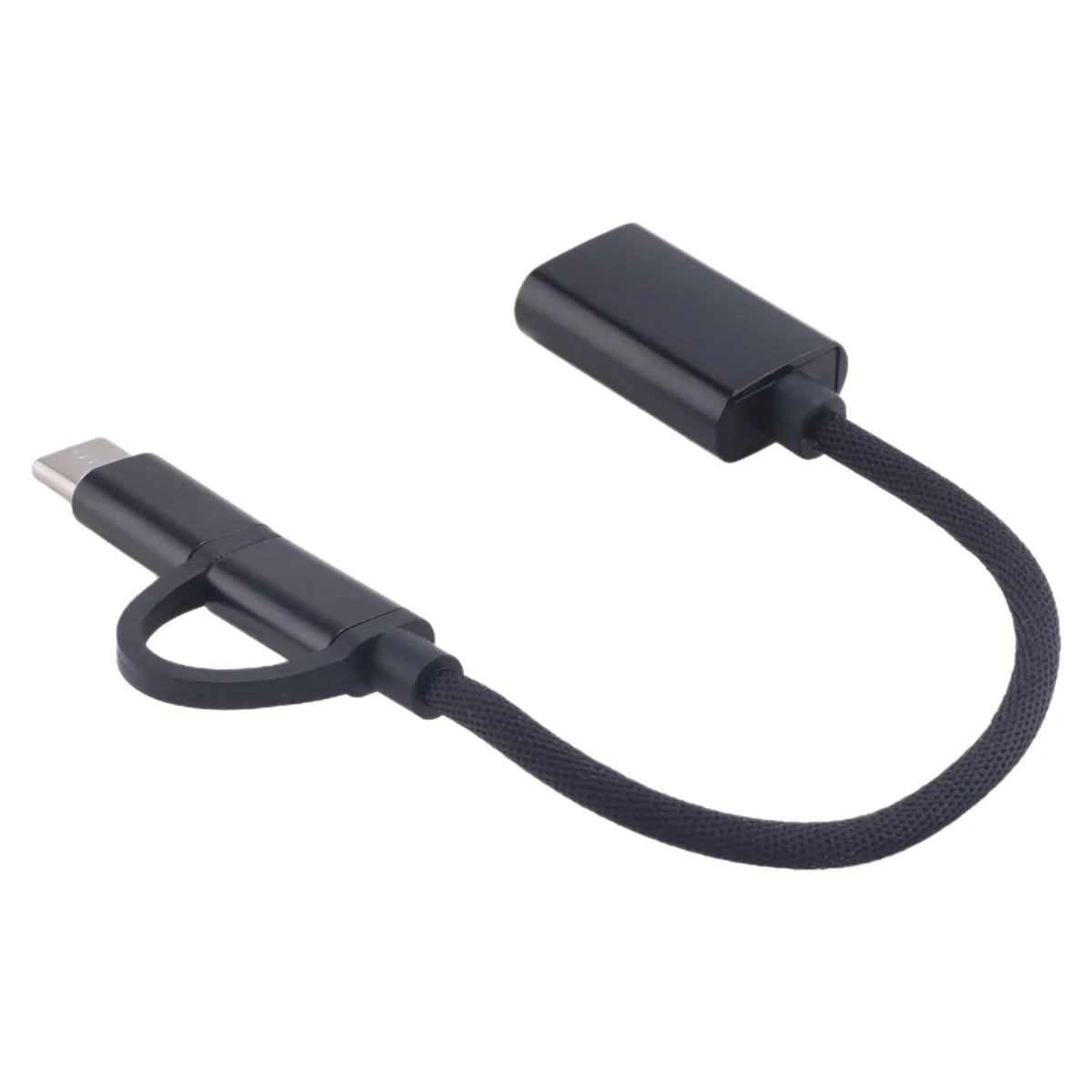 Кабель-адаптер USB 3.0 OTG 2 в 1, Type-C Micro-USB — USB 3.0 — Black_BSH