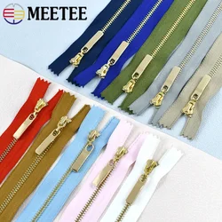 3Pcs Meetee 3# Metal Zippers 15-30cm Close-End 40-70cm Open-End Zips Bag Decor Zipper Reapir Kit DIY Garment Sewing Accessories