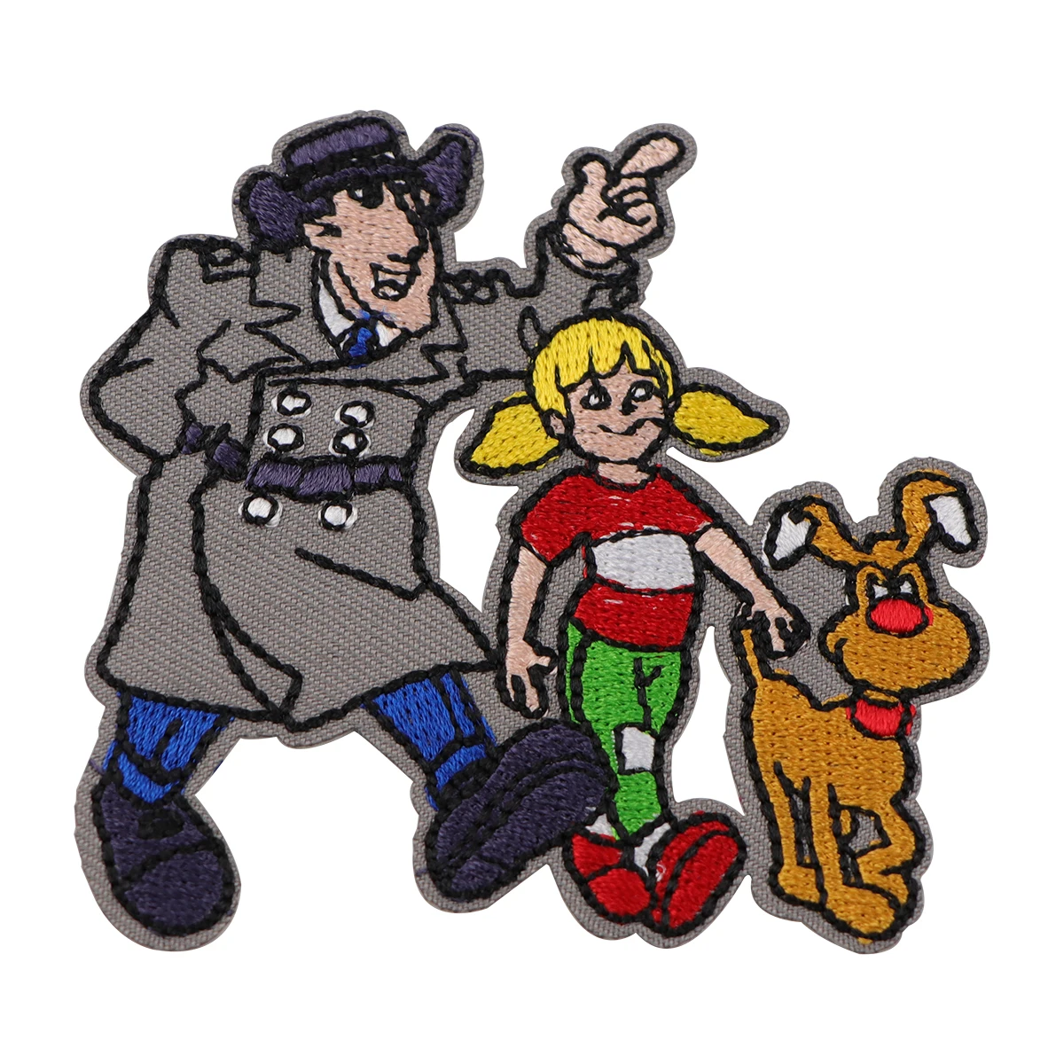 90s Cartoon Embroidery Patch Police Officer Iron On Patches For Clothing Thermoadhesive Patches On Clothes DIY Sew Badges