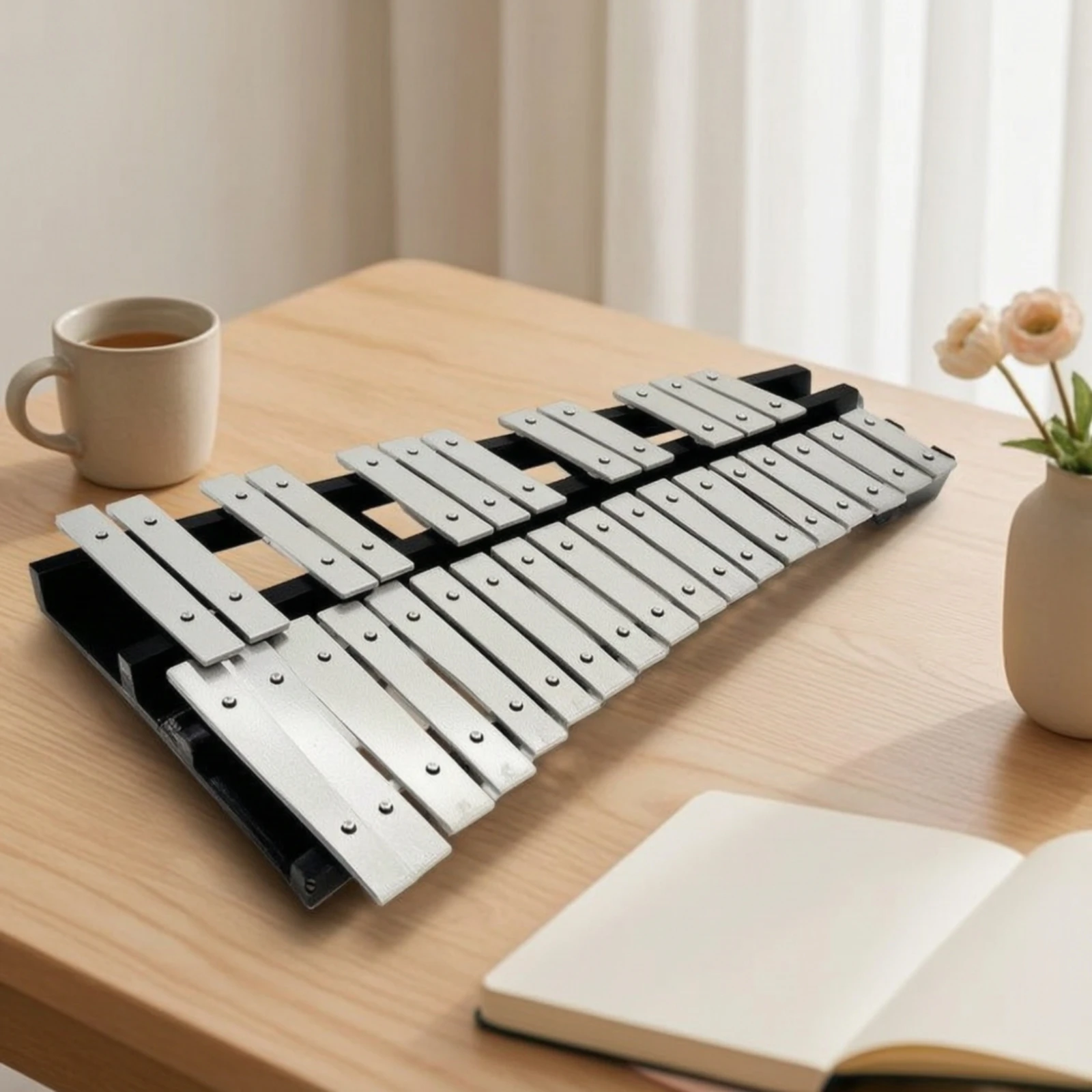 Musical Instrument Glockenspiel - 30-toons xylofoon, draagbaar 30-toons percussie-instrument, klokkenspel,