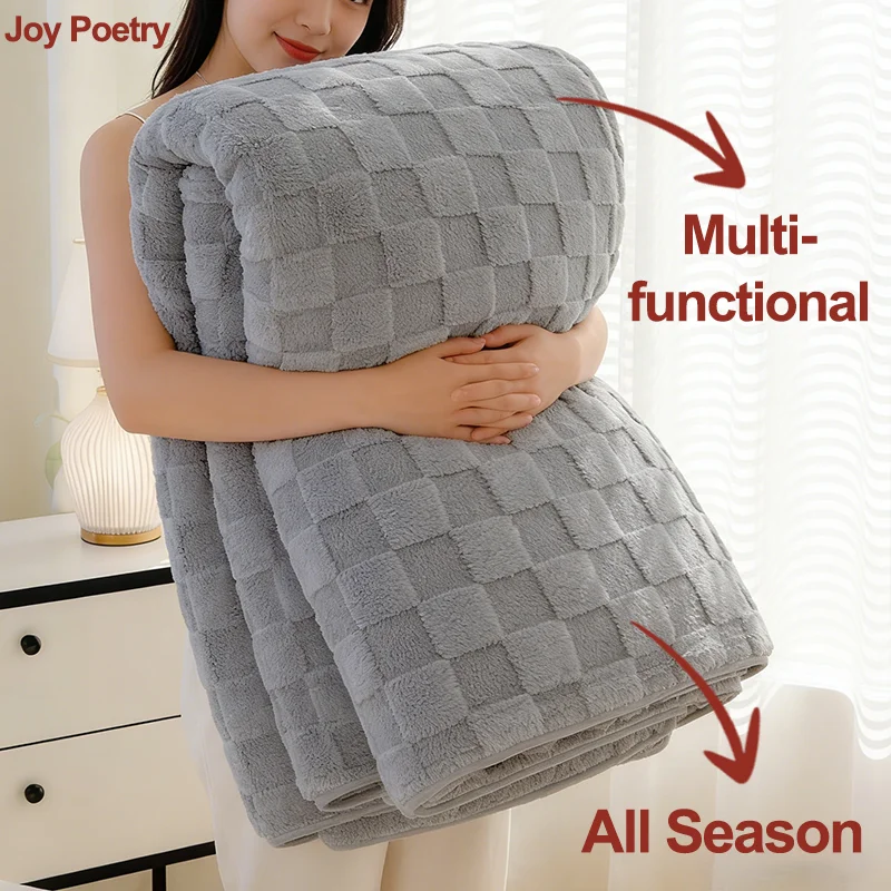 70-100-150-200-センチメートルオールシーズンソリッドグリッド軽量ブランケット多機能子供用ベッドシートカバーブランケット子供用ソファ昼寝ブランケット