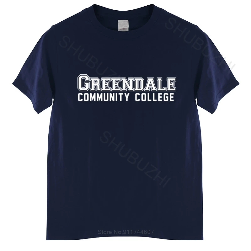 Men Cotton T Shirt Summer Brand Tshirt Greendale Community College T - Shirt Community Tv Show Series Greendale unisex t-shirt