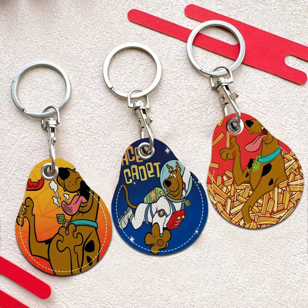 S-Scoobys Cartoon D-Doos Door Access Control Keychain Hotel Famliy Access Keys Protective Cover ID Card Tags Keyfob