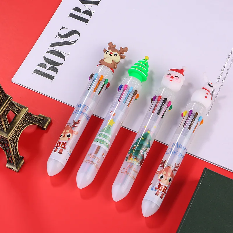 

25 Pcs Ballpoint Pens Set Office Culture Cute Trendy New Style Cute Cartoon Ball Pen Girl Cute Color School Supplies