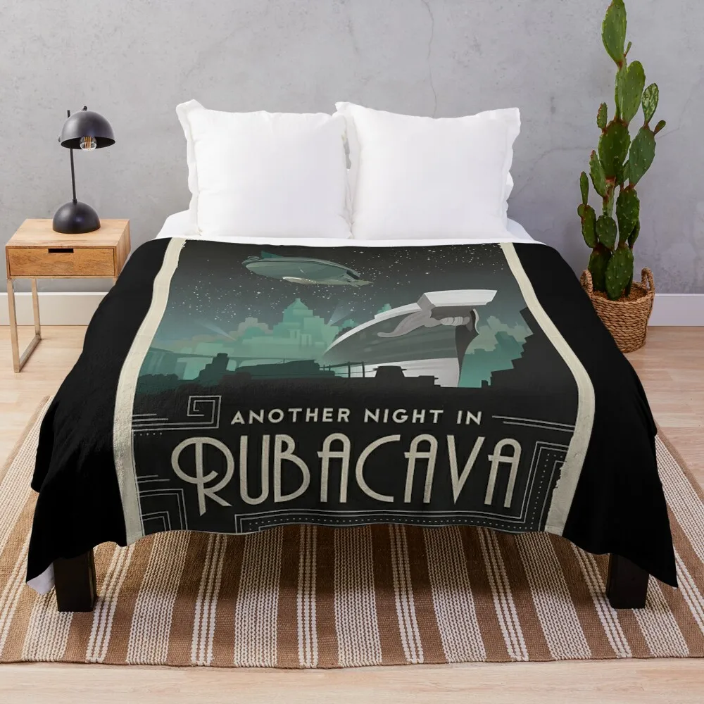 Grim Fandango Travel s - Rubacava Throw Blanket Furry wednesday Tourist halloween Blankets