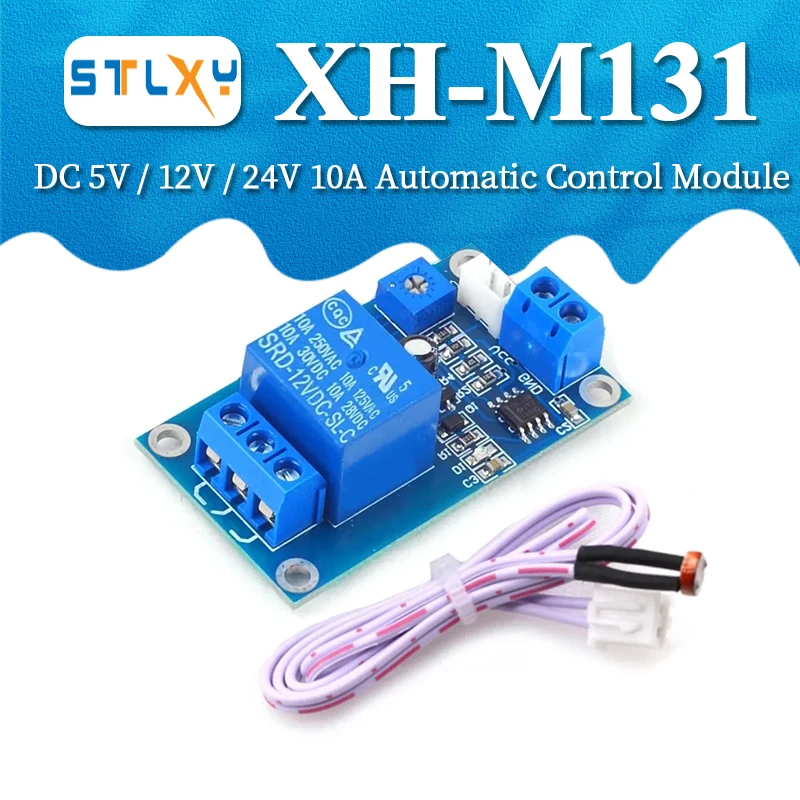 XH-M131 DC 5V / 12V Light Control Switch Photoresistor Relay Module Detection Sensor 10A brightness Automatic Control Module