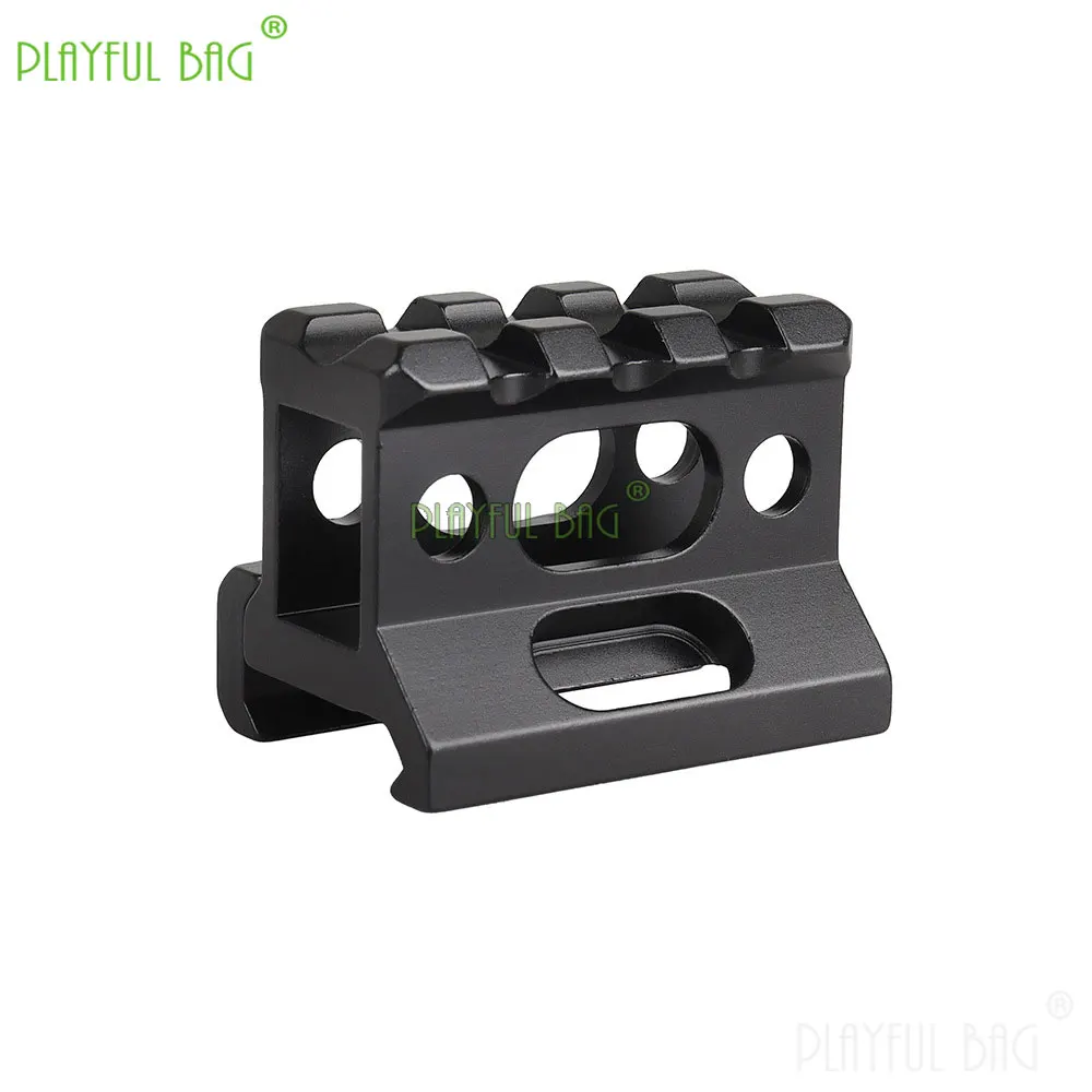 Sport all'aria aperta 3-Slot da 20mm a 20mm Riser Rail Adattatore di altezza Picatinny in metallo T1 Red Dot Sight Base Accessori per pistole giocattolo QG885