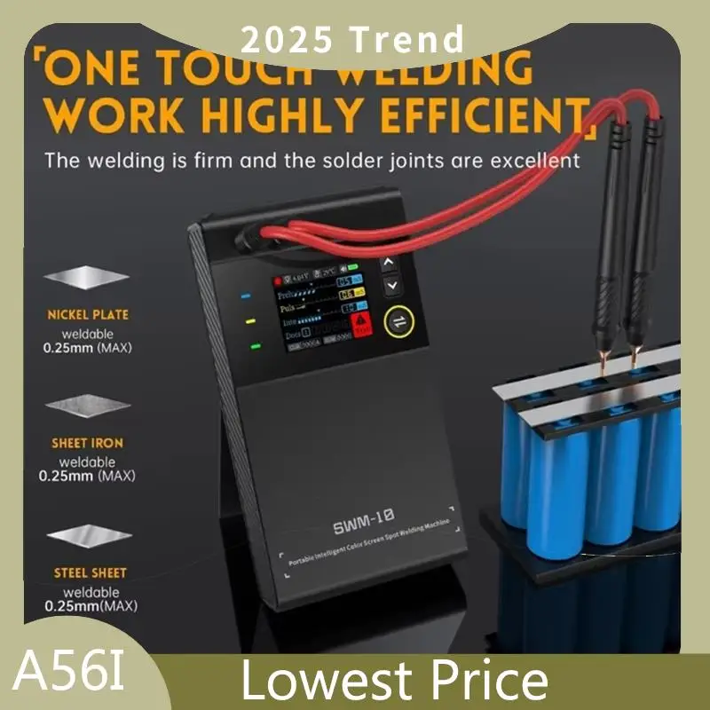 

ABDD SWM-10 Handheld Welder DIY Mini Welding Machine 18650 Battery Pack Welding Tool 5000Mah Weldable 0.25Mm Spot Welder