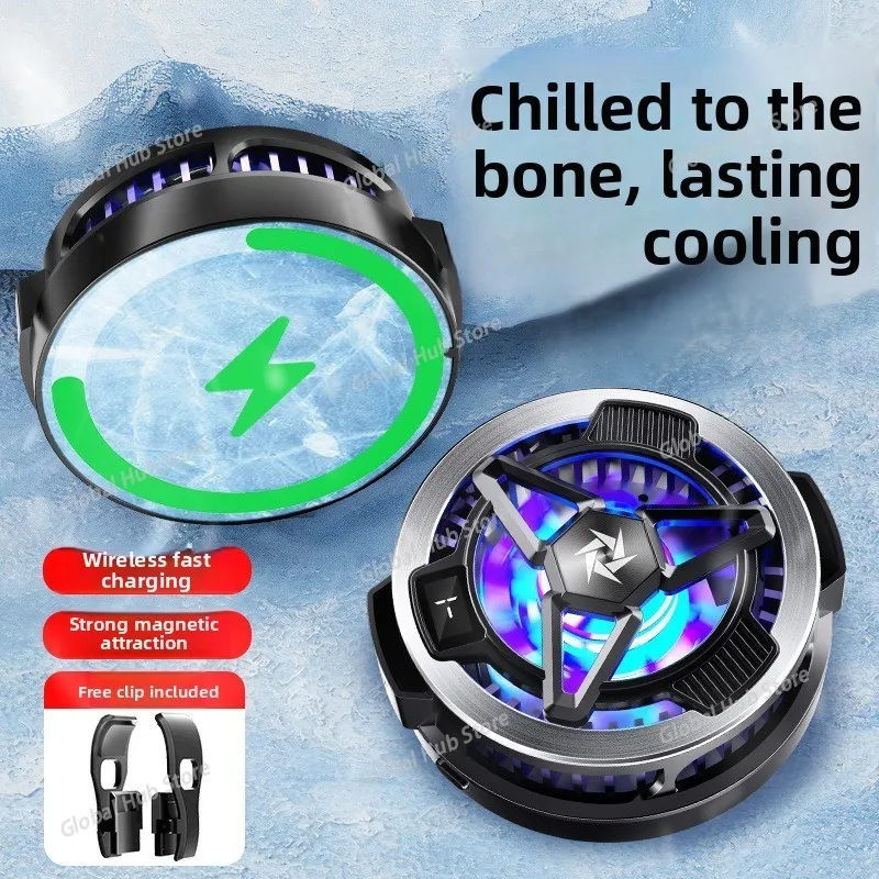 

SL05 Портативный универсальный магнитный полупроводниковый радиатор для мобильного телефона с функцией беспроводной зарядки для игрового кулера IOS Android