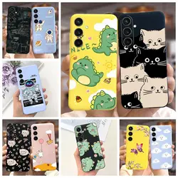 For Samsung Galaxy A35 5G Case SM-A356B Cute Dinosaur Cartoon Cover Soft Silicone Phone Case For Samsung A35 A 35 GalaxyA35 Bags