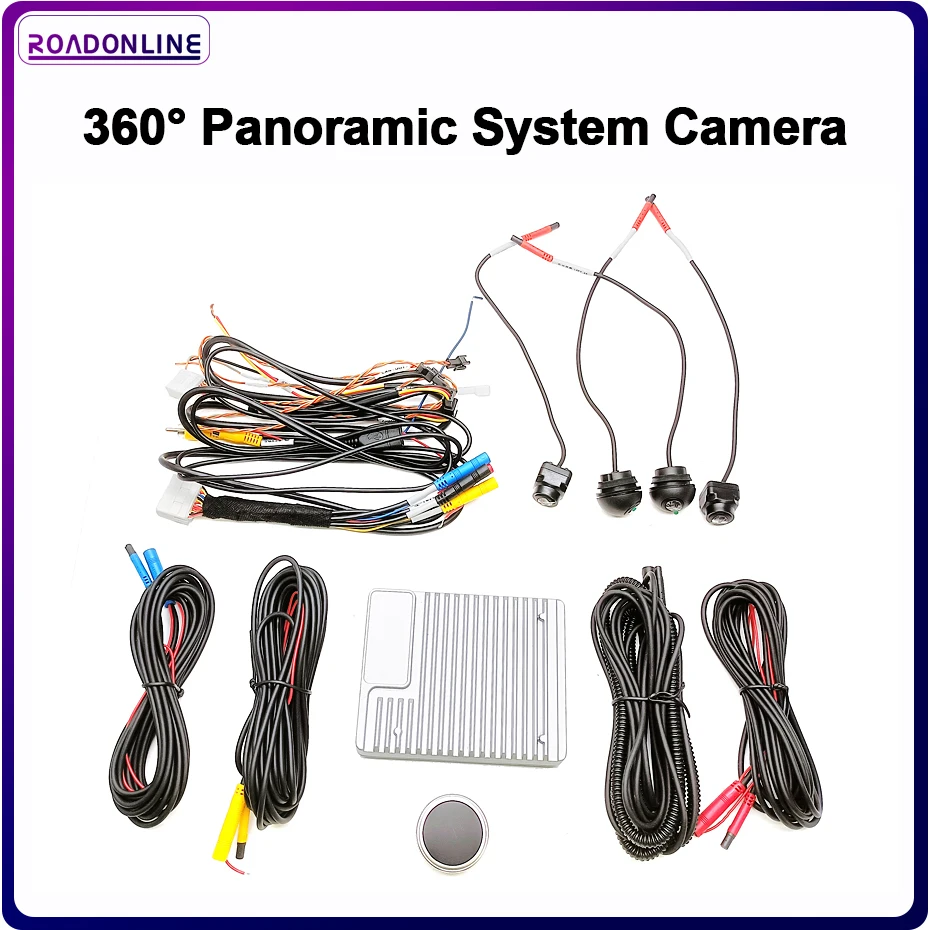 360° Panoramic System Camera With Joystick 1080P Surround Around View Camera Car Accessories