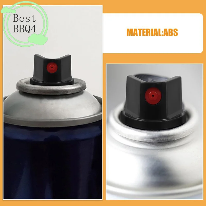 

(BBQ4) 10 шт. пластиковых колпачков-распылителей для аэрозольных баллонов, белые, для граффити и уличного искусства