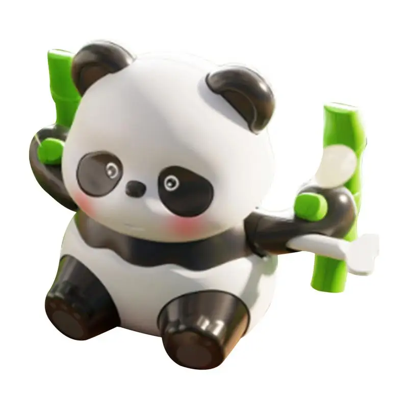 Interactive Panda Toy Wind Up Novelty Toy Educational Realistic Panda Figure Toy Cute Dancing Swinging Panda Wind Up Animal Toy