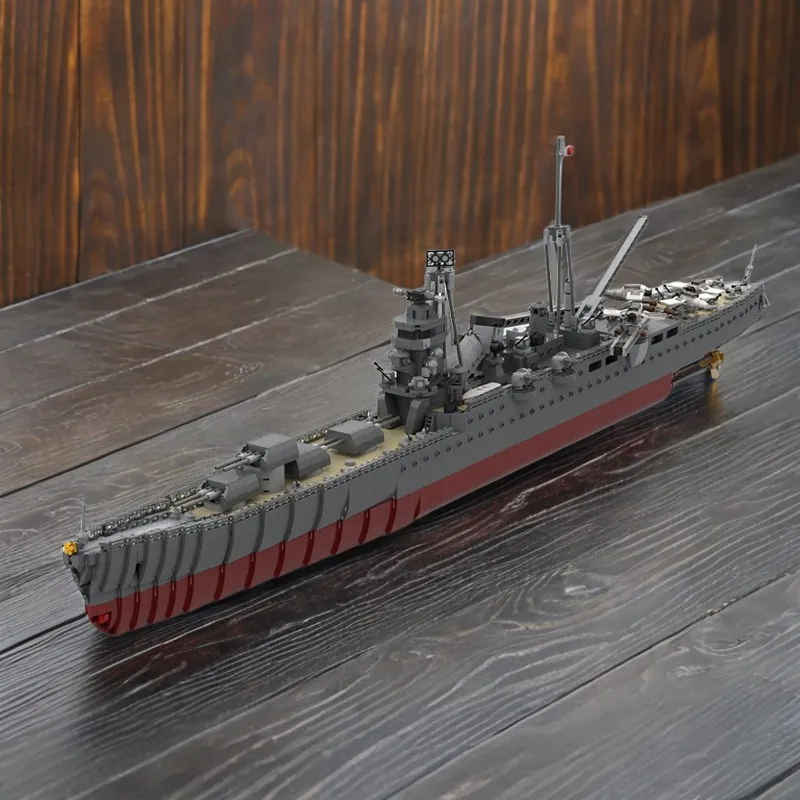 

3294 шт., Moc Tone-класс, тяжелый крейсер, масштаб 1/350, точная модель, сделай сам, образовательные строительные блоки, военный корабль, коллекционная игрушка