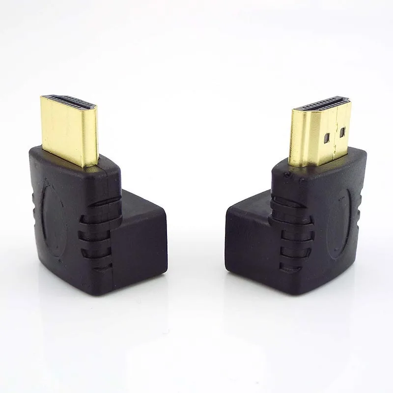 1/2/5Pcs HDMI-compatible Male To HDMI-compatible Female Adapter 90 Degree 270 Degree Angle Extender Cable Converter for HDTV L19