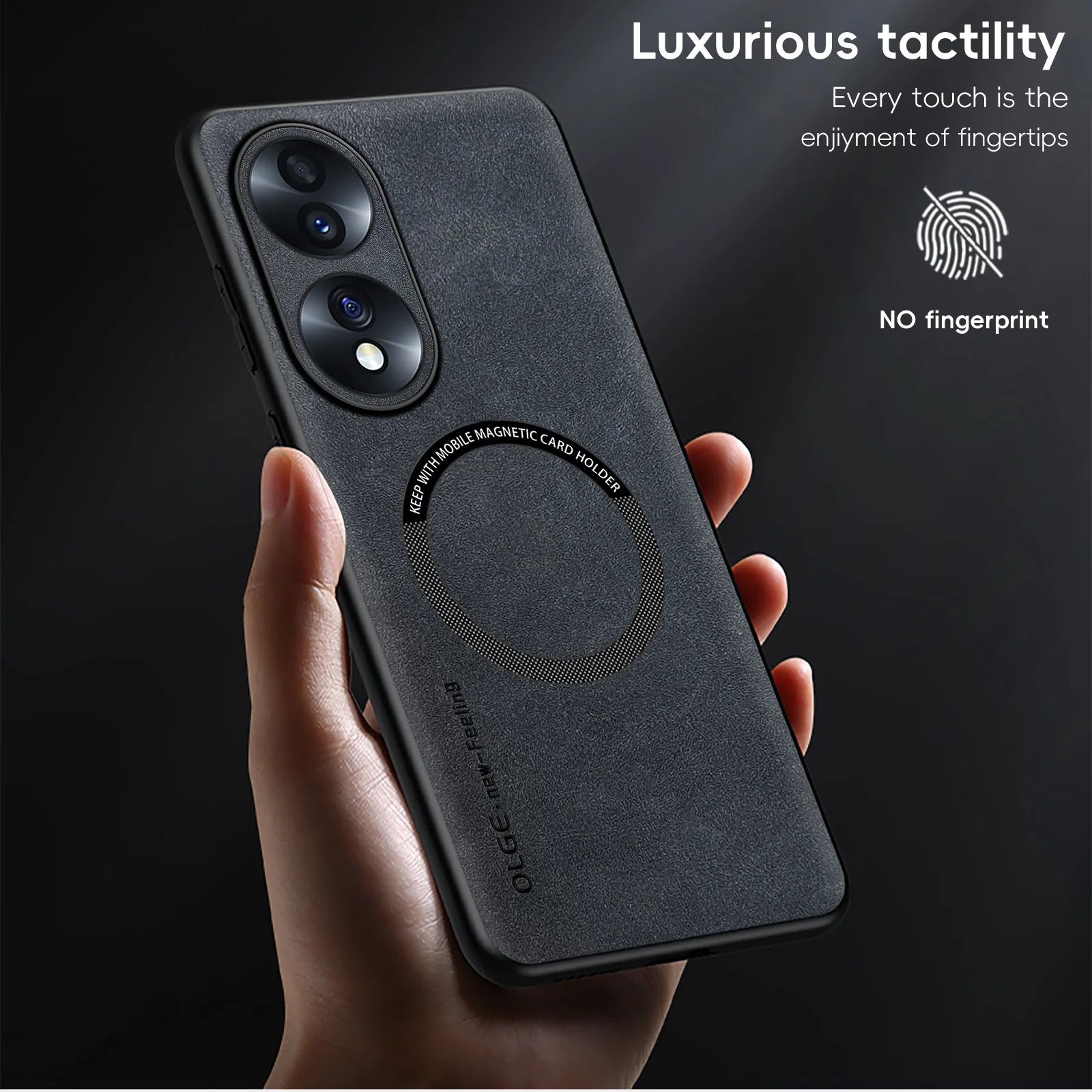 Magnetic Retro Leather Soft Case For Honor 70 90 50 Honor70 Honor90 Honor50 Wireless Charging Phone Case Cover