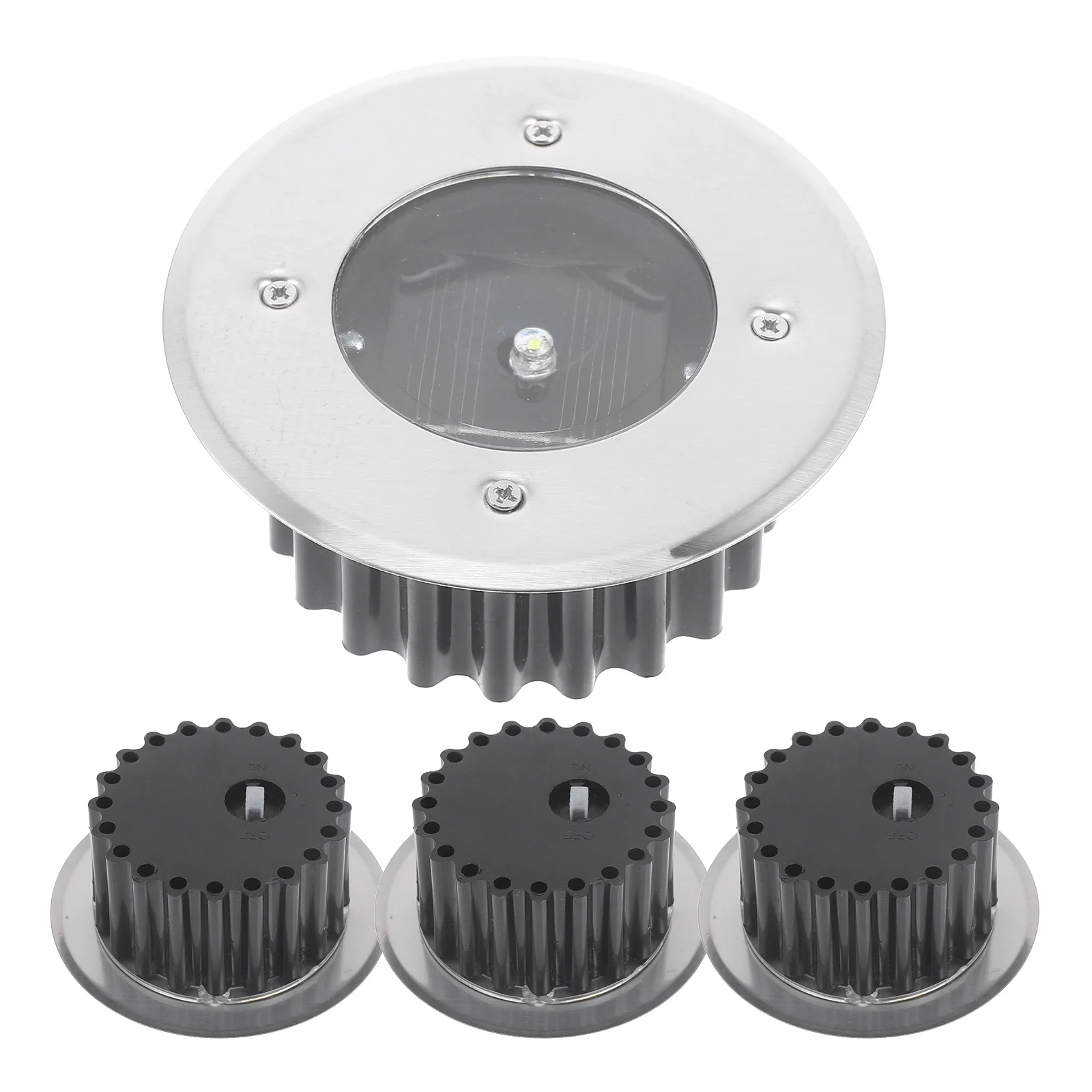 

4pcs Lights Stainless LED Lawn Buried Yard Path Driveway Garden Walkway Lighting Solution