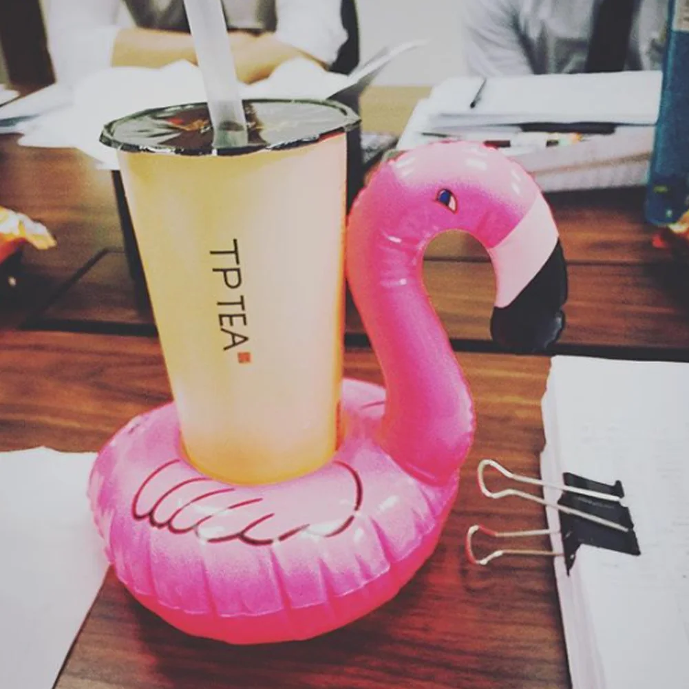 Float Inflatable Drink Cup Holder Party Decor Flamingo Cup Holder Pool Toys Beach Inflatables Summer Holiday Product