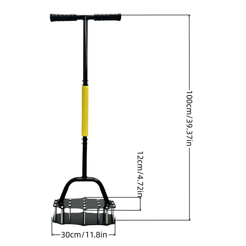 Standing Spring Lawn Aerator Corer Tool Garden Soil Loosener Turner Effortless Air Inflation Hole Punch for Yard Orchard Grassla