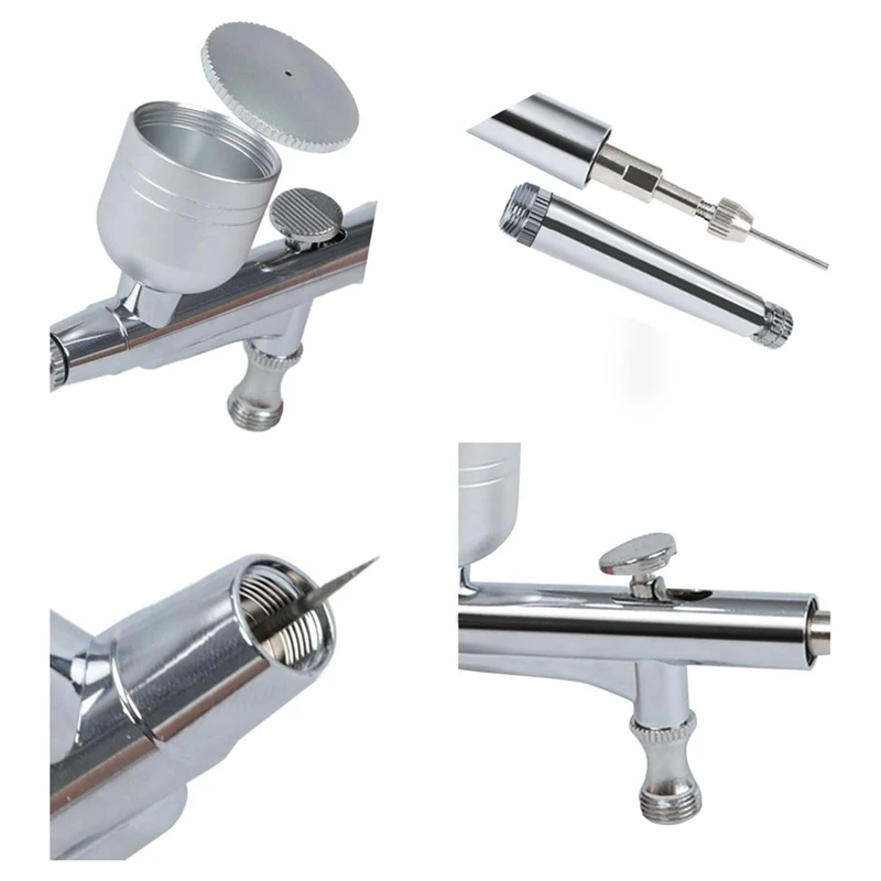 0.5Mm Multi-Purpose Airbrush Dual-Action Airbrush Gravity Feed Airbrush Can Be Used For Spray Auto Graphics, Art, Crafts