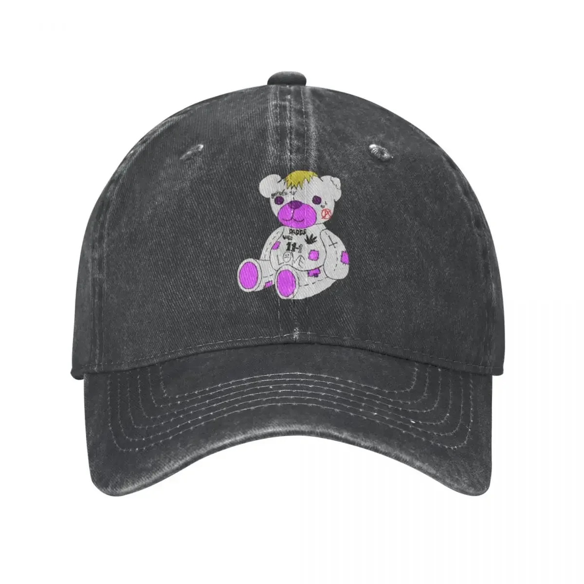 Lil Peep Bear Baseball Caps Retro Distressed Washed Hip Hop Snapback  Men Women Outdoor Summer Gift Hats 