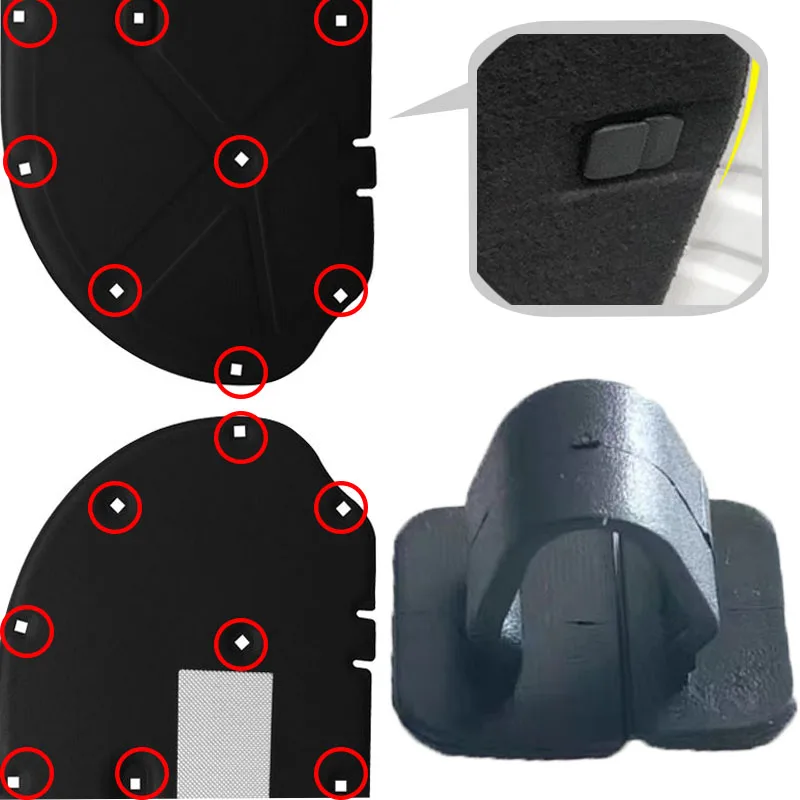 Car Engine Compartment Insulation Cotton Clip For VW Rabbit 2006-2009 Touareg 2004-2012 Skoda Fabia 2006-2014 Octavia 2004-2013