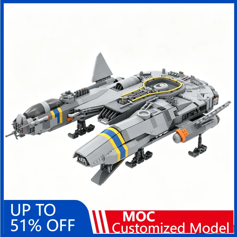 

NEW 3037Pcs The Depeche Danger Building Blocks Diy Educational Assembly Toy Children Spaceship Display Collection Christmas Gift