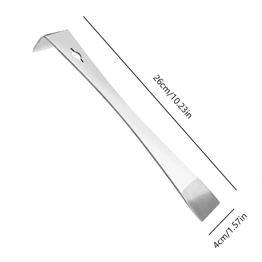 1pcs Stainless Steel Pry Bar Scraper, 10 Inch Long, Pry Tool, Scraper and Pry Bar, Metal Pry Tool, Flat Pry Bar, Long Scraper
