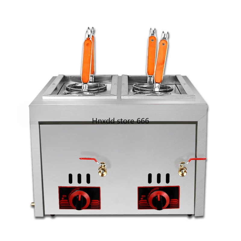 Six-hole gas noodle cooking stove, gas Malatang cooking dumpling cooking stove