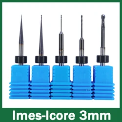 Imes-Icore 250i Milling Tools 3mm Shank with DLC Coat for Zirconia, PMMA, PEEK