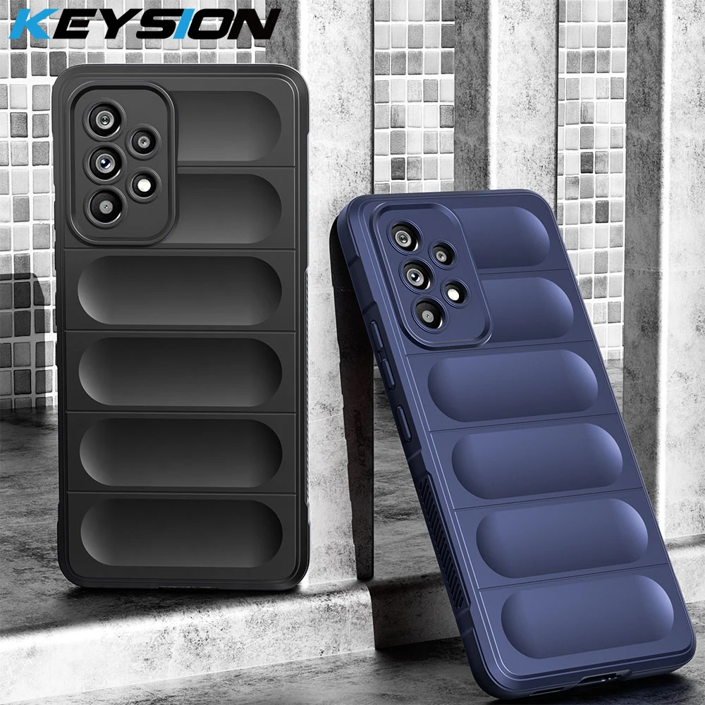 

KEYSION Shockproof Case for Samsung A53 5G A73 A33 A23 A52S A32 A22 S A12 Soft TPU Silicone Phone Back Cover for Galaxy M32 M12