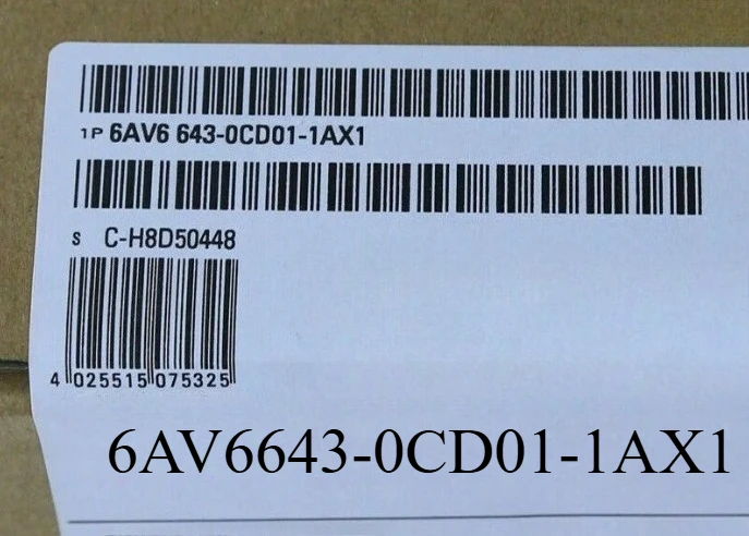 

Совершенно новый 1 шт. 6AV6643-0CD01-1AX1. Быстрая доставка.
