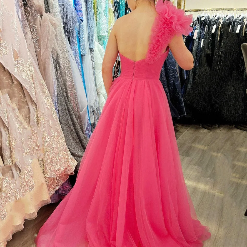 Camellia Simple Elegant Party Dresses A Line One Shoulder Evening Gowns Sweetheart Neck New Arrival Prom Dress فساتين سهرة