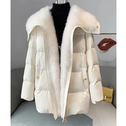 Winter Imitation Fox Hair Women Down Jacket 2023 Fashion Warm Thicke High Quality Women Down Jacket Overcoat Women Parker Puffer