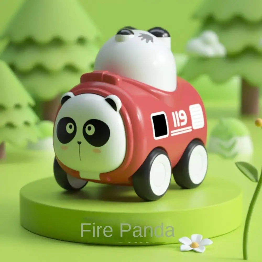 Ladder Truck Inertia Toy Car Cartoon Animal Tipper Truck Mini Inertial Engineering Car Toys Mixer Excavator Construction Trucks