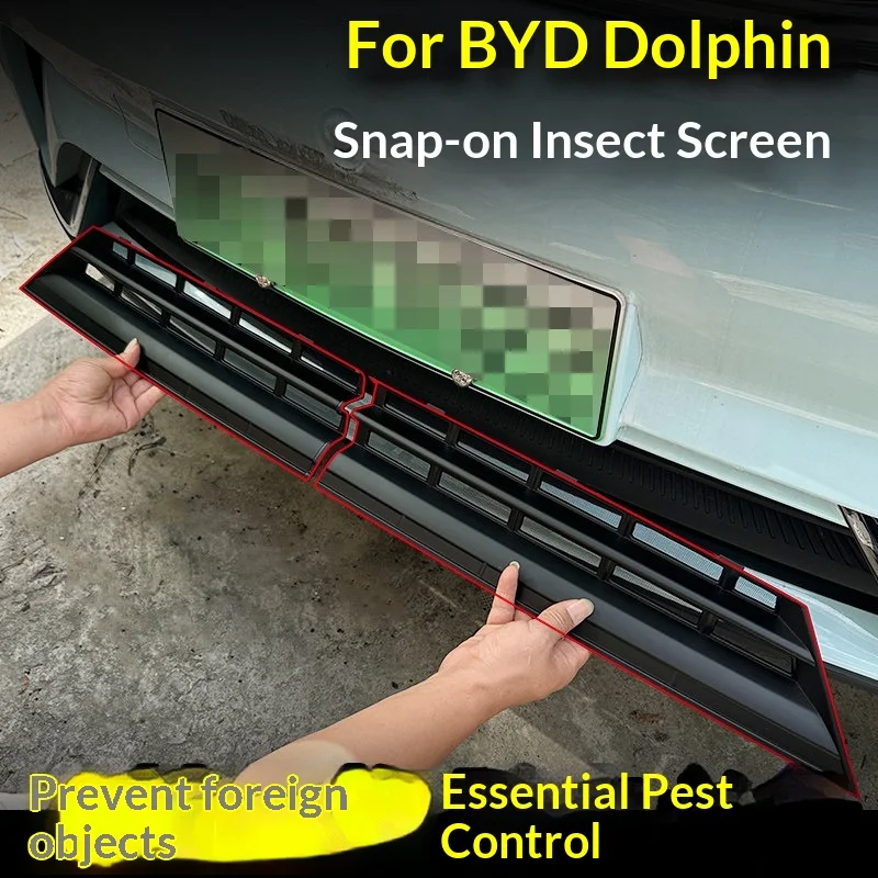 For BYD Dolphin Haitun Universal Durable Clip On Car Front Grille Radiator Anti Catkin Protective Mesh Accessories Insect Net